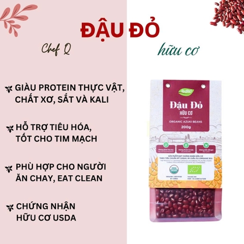 🔴 🔴 ĐẬU ĐỎ HỮU CƠ ADZUKI ANBIO –  XÍCH TIỂU ĐẬU, ĐẬU ĐỎ HẠT NHỎ CANH TÁC SẠCH, TỰ NHIÊN