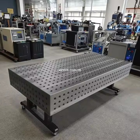 Bàn Gá Hàn Thép 3D D16 2000×1000mm Dùng Trong Cơ Khí Chính Xác