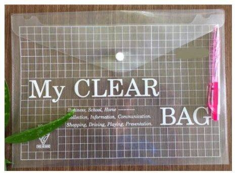 Bìa 1 nút My Clear A4 VC Xấp/12 cái (T/1.200)