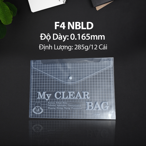 Bìa 1 Nút My Clear F4 LD NB – Xấp 20 Cái (T/840)