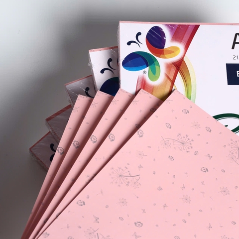 Bìa Thơm Mỏng Khổ A4 ĐL 90gsm Xấp 250 Tờ – Giấy bìa nhẹ cho hồ sơ, in ấn và học tập