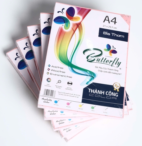 Bìa Thơm A4 Dày ĐL 160gsm Xấp 100 Tờ – Giấy bìa cao cấp cho hồ sơ và in ấn