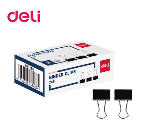 Kẹp giấy Deli EZ66 - 15mm - hôp/12 cái