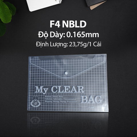 Bìa 1 Nút My Clear F4 LD NB – Xấp 20 Cái (T/840)