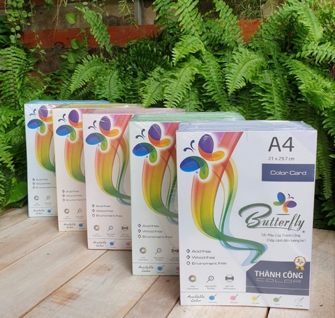 Bìa Thái, Bìa Fo Màu Khổ A4 ĐL 70gsm, 80gsm Đủ Màu Xấp 500 tờ – Giấy bìa màu cho văn phòng và học tập