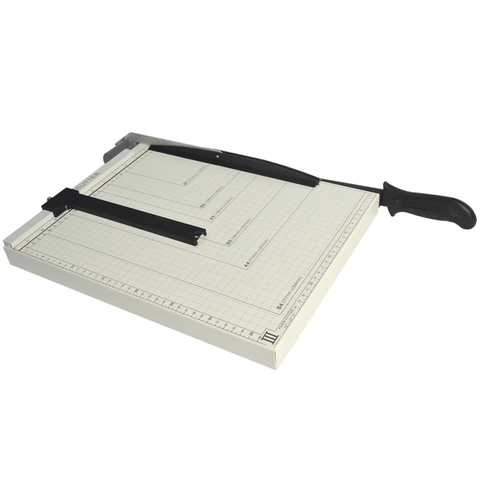 Bàn cắt giấy sắt A4 có thước + thanh chặn GL