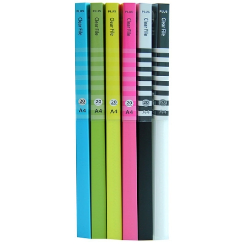 Bìa lá nhựa 20 lá Plus