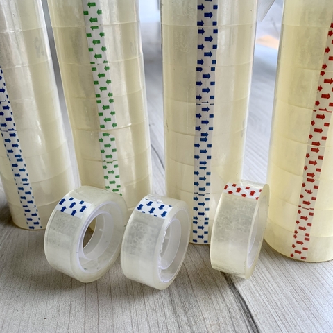 Băng keo 18mm - văn phòng (cây/10 cuộn)