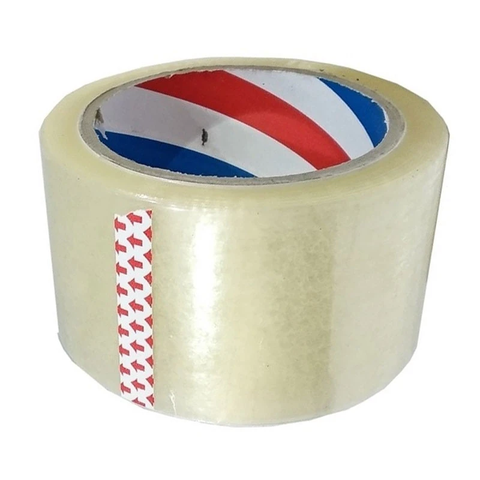 Băng keo 70mm 1.1kg - trong, đục (cây/4 cuộn - B/18)