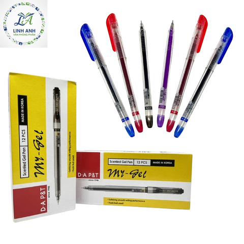 Bút gel Mygel Aroma 0.5mm – Hộp 12 cây, mực thơm, viết mượt, không lem, học sinh văn phòng