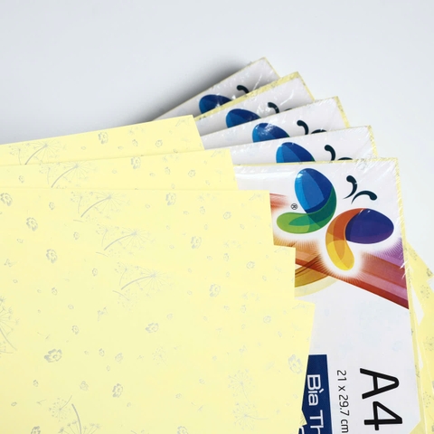 Bìa Thơm A4 Dày ĐL 160gsm Xấp 100 Tờ – Giấy bìa cao cấp cho hồ sơ và in ấn