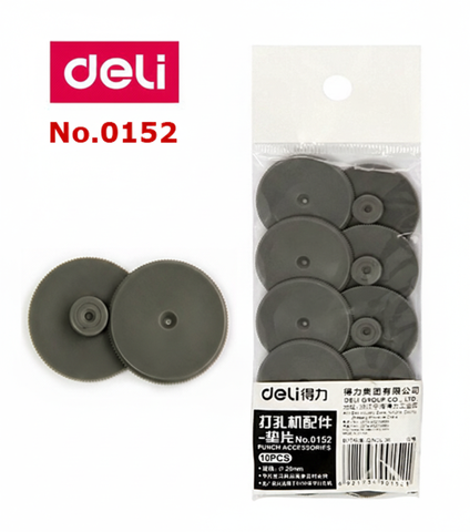 Miếng đệm nhựa Deli0152 màu xám 10 miếng/túi