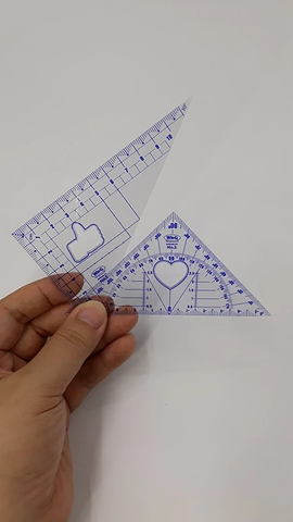 Thước eke WinQ NO5 (Hộp/50 cặp)