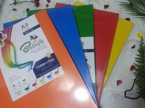 Bìa Mỹ Khổ A3 ĐL 230gsm Xấp 100 Tờ Đủ Màu – Giấy bìa cao cấp cho in ấn và mỹ thuật