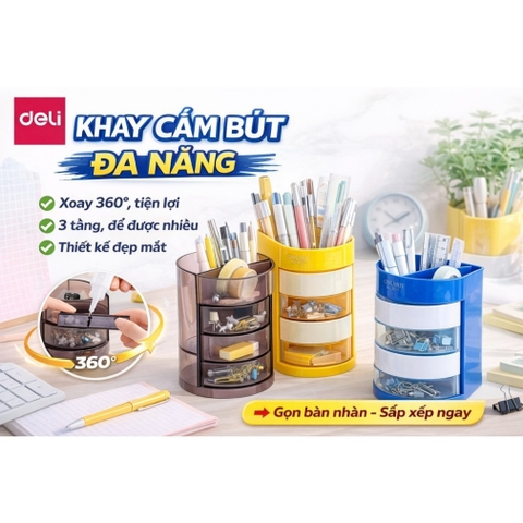904_Hộp cắm bút Deli