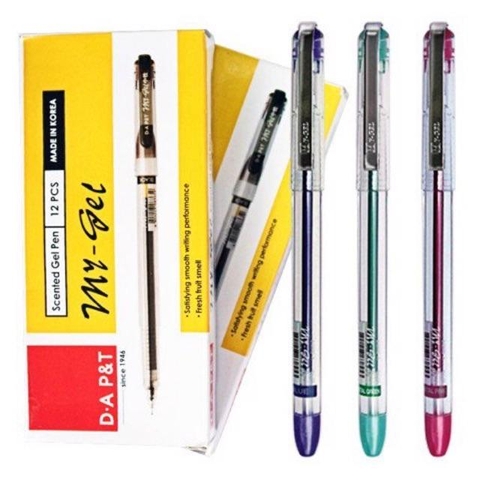 Bút gel Mygel Aroma 0.5mm – Hộp 12 cây, mực thơm, viết mượt, không lem, học sinh văn phòng