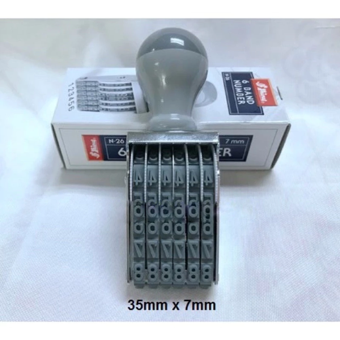 Con dấu Shiny N26 (6 số 7 ly)