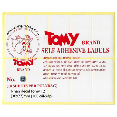 Nhãn Tomy (99-124) đồng giá