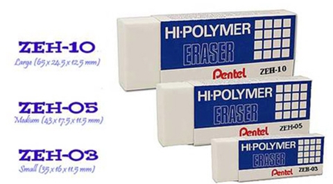 Cục tẩy bằng cao su ZEH-03N - Gôm Pentel nhỏ CH