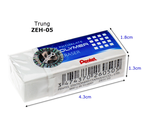 Cục tẩy bằng cao su ZEH-05N - Gôm Pentel trung CH
