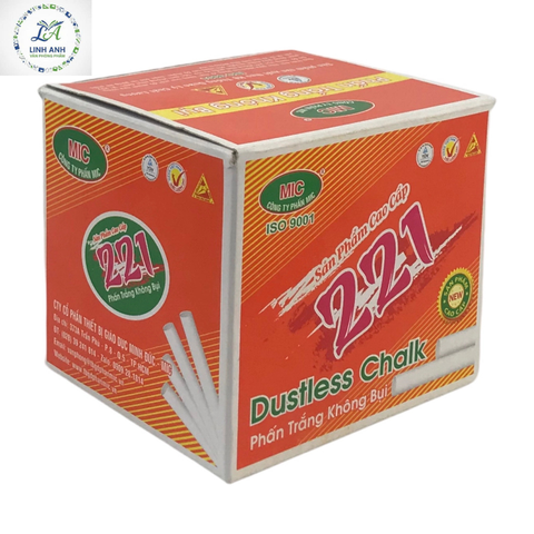 Phấn trắng KB 10V-221 - Phấn Mic Ko bụi (H/10V - T/50H)