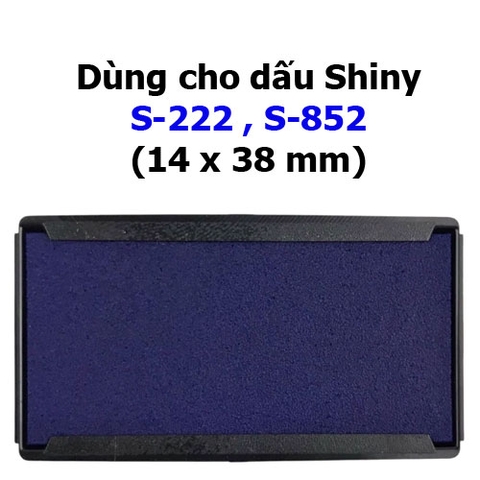 Tăm pong mực dấu S852-7 hiệu Shiny - Xanh