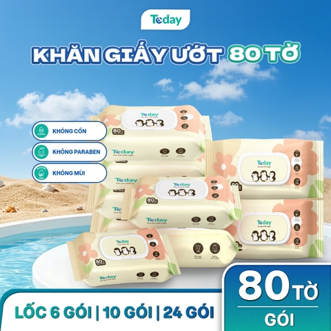 [Gói 80 Tờ] Khăn Ướt TODAY Cao Cấp