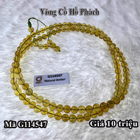 Vòng cổ hổ phách