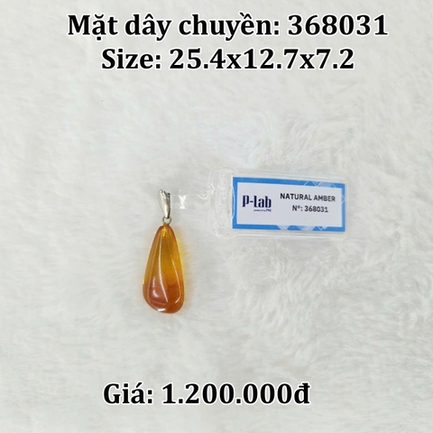 Mặt dây chuyền hổ phách