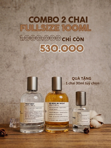 COMBO 2 CHAI 100ML TUỲ CHỌN - TẶNG 1 CHAI 30ML