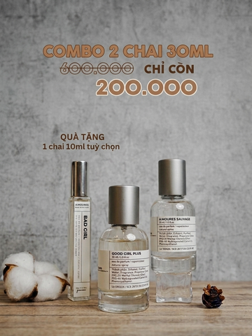 COMBO 2 CHAI 30ML TUỲ CHỌN - TẶNG 1 CHAI 10ML
