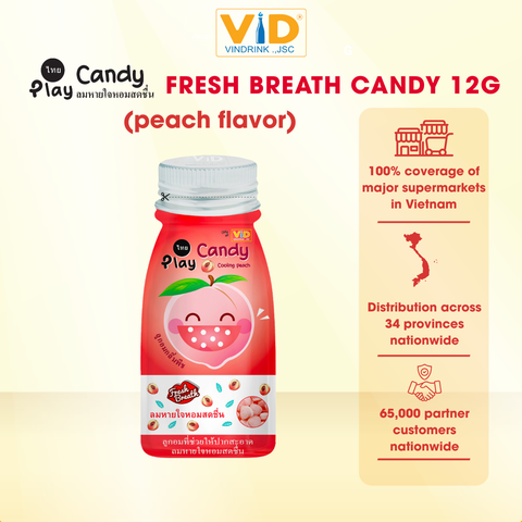 Play Candy Fruit-Flavored Fresh Breath Candy 12g
