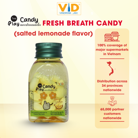 Play Candy Fruit-Flavored Fresh Breath Candy 22g
