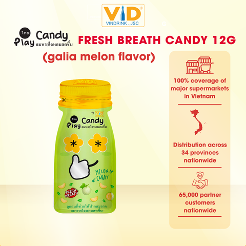 Play Candy Fruit-Flavored Fresh Breath Candy 12g