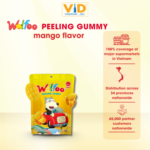 WOLFOO PEELING GUMMY mango flavor 40G