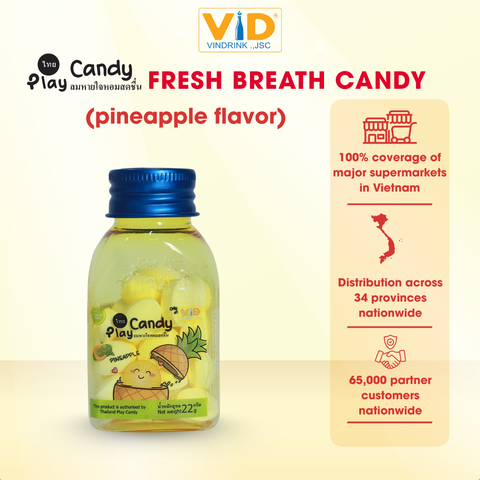 Play Candy Fruit-Flavored Fresh Breath Candy 22g