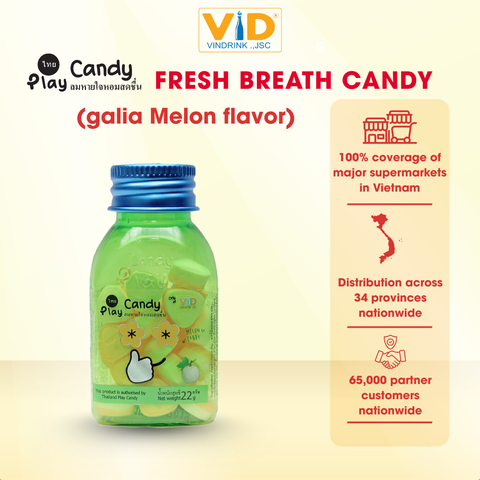 Play Candy Fruit-Flavored Fresh Breath Candy 22g