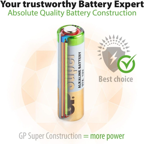 GP Alkaline 12V Battery GP27AF-2C5