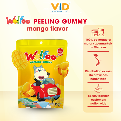 WOLFOO PEELING GUMMY mango flavor 150G