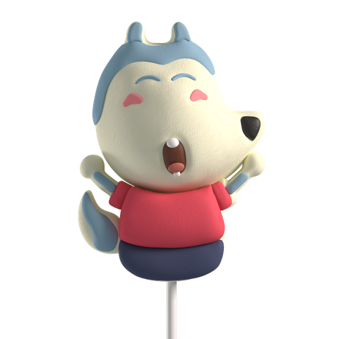 WOLFOO MARSHMALLOW LOLLIPOP