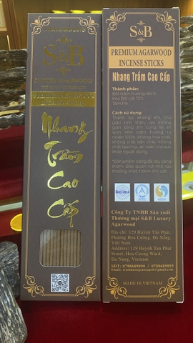 Nhang Trầm Cao Cấp 38cm (Premium Agarwood Incense Sticks)