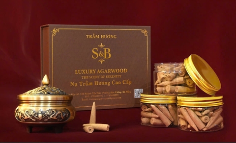 Nụ Trầm Hương cao cấp(Premium Agarwood Incense Cones)