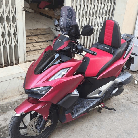 Yên Xe Tựa Lưng Cho Honda Vario Đỏ Đen _ VARIO-TL03-RED