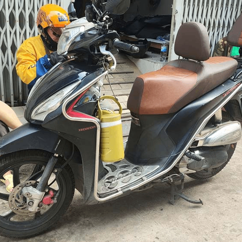 Yên Xe Tựa Tháo Rời Vision - Phối Nâu Đặc Biệt _ VISION-TL02-BROWN