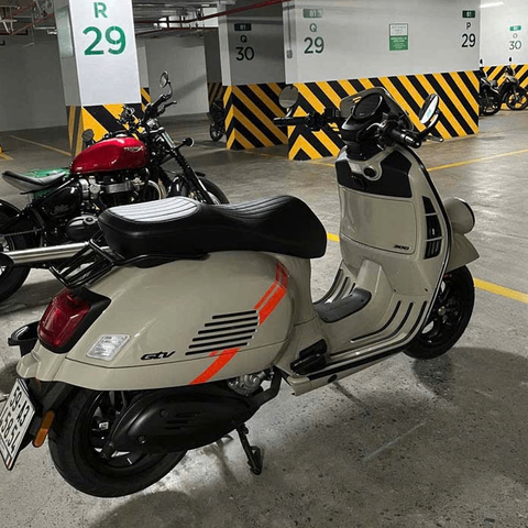 Yên Solo Vespa Cao Cấp – Da Màu Đen _ VESPA-V11-BLACK
