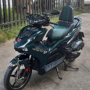 Yên xe tựa bật Airblade kiểu dáng mới đẳng cấp_ AB-TL03-GREEN