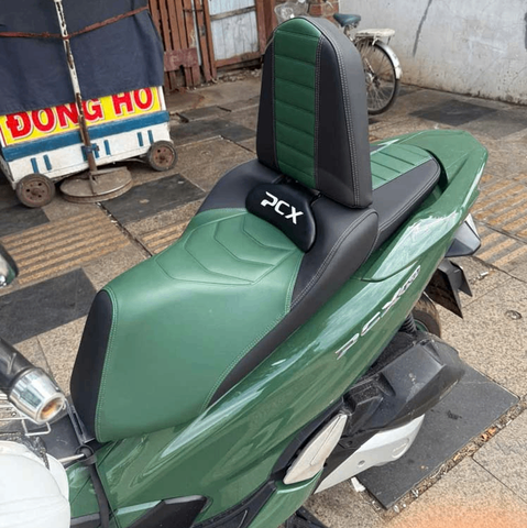 Yên Xe Tựa Lưng Cho Honda PCX – Xanh Lá - Đen _ PCX-TL03-GREEN
