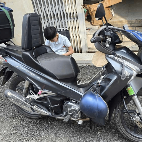 Yên Xe Tựa Lưng Cho Honda Future _ FUTURE-TL03-BLACK