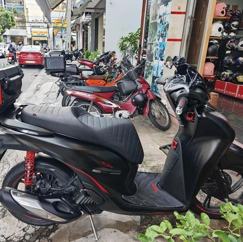Yên xe kiểu thể thao cho xe sh các đời - êm ái và độc đáo _ SH-G09-BLACK