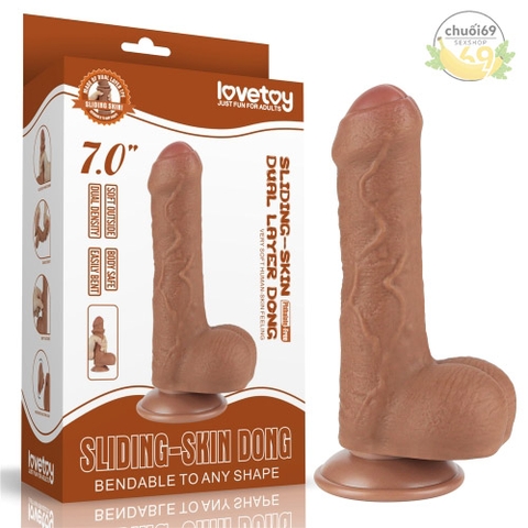Dương Vật Lovetoy 2 Lớp Tuột Da Lên Xuống Như Thật